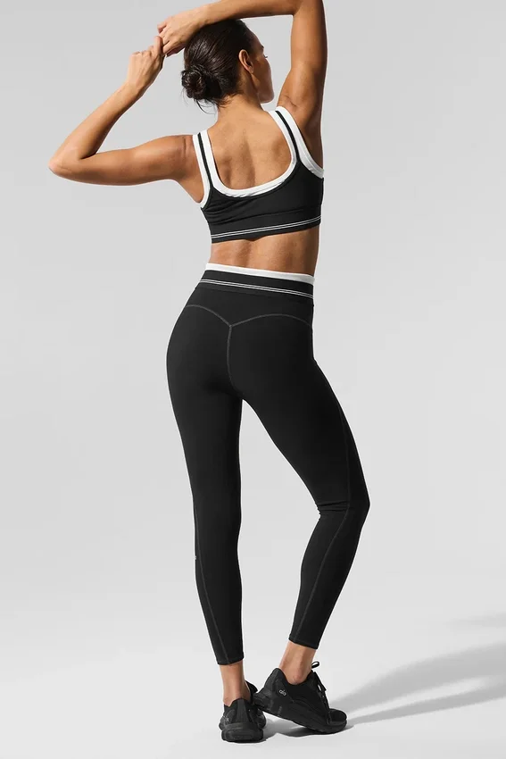 Airbrush High-Waist 7/8 Better Together Legging - Noir/Blanc