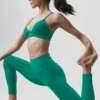 Airbrush Legging High-Waist 7/8 - Emerald Isle