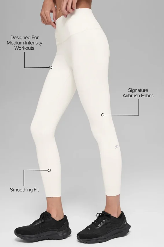 Airbrush Legging High-Waist 7/8 - Ivory