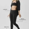 Airbrush Legging taille basse - Noir