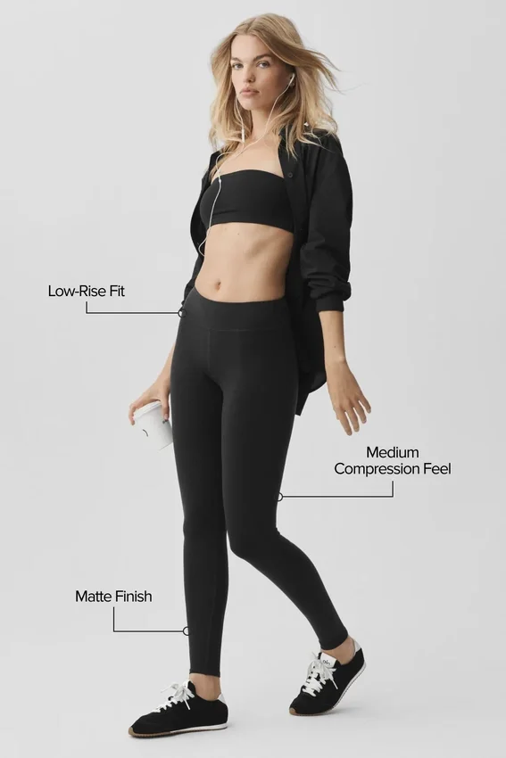 Airbrush Legging taille basse - Noir