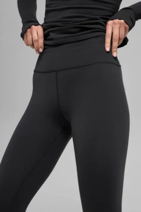 Airbrush Legging « Winter Warm » High-Waist « Nocturne » – Noir