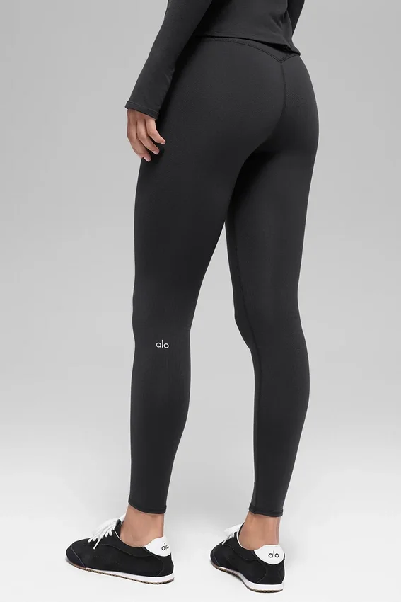 Airbrush Legging « Winter Warm » High-Waist « Nocturne » - Noir