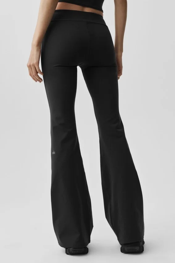 Airbrush Low-Rise Bootcut Legging - Black