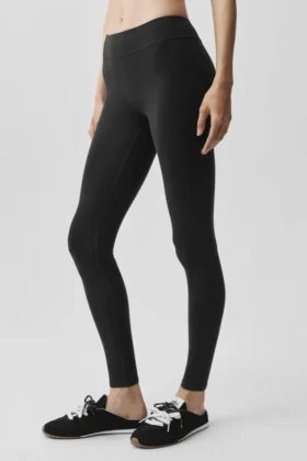 Airbrush Mid-Rise 7/8 Legging - Noir