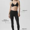 Airbrush Mid-Rise 7/8 Legging - Noir