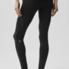 Airbrush Mid-Rise 7/8 Legging - Noir