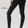 Airbrush Mid-Rise Legging - Noir