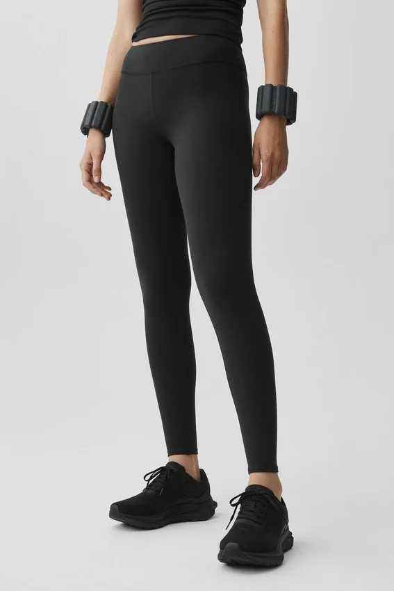 Airbrush Mid-Rise Legging - Noir