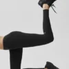 Airbrush Mid-Rise Legging - Noir