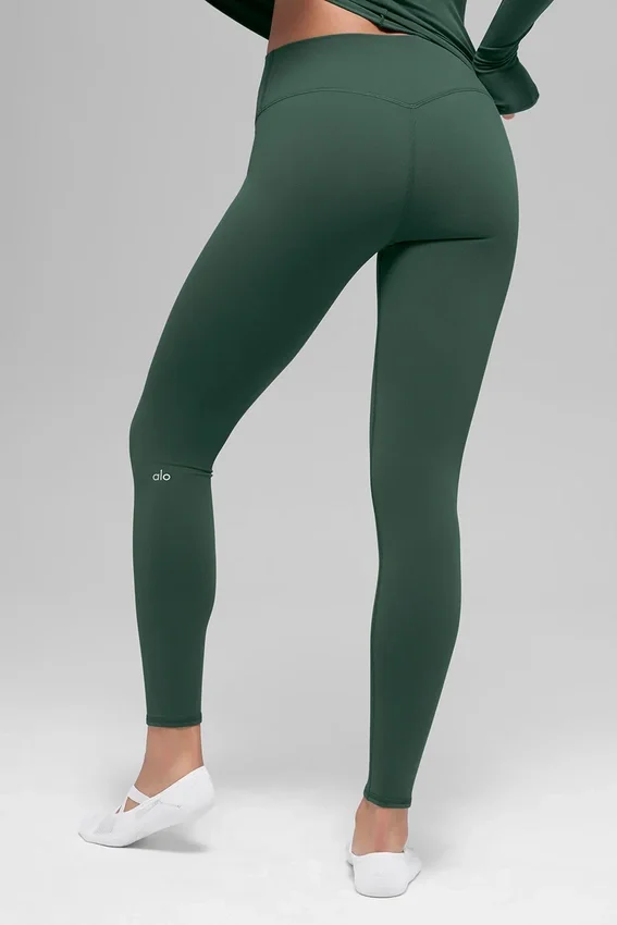 Airbrush Winter Warm High-Waist Nocturne Legging - Vert trèfle