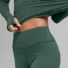 Airbrush Winter Warm High-Waist Nocturne Legging - Vert trèfle