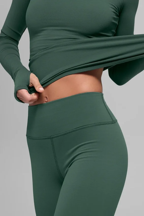 Airbrush Winter Warm High-Waist Nocturne Legging - Vert trèfle