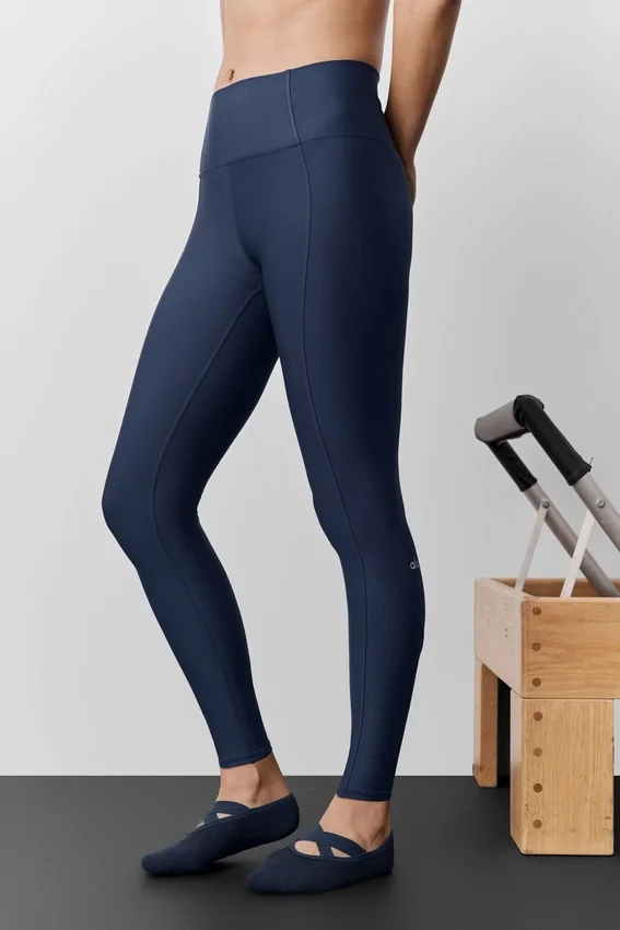 Airlift High-Waist 7/8 Fine Line Legging – Bleu marine