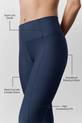 Airlift High-Waist 7/8 Fine Line Legging – Bleu marine