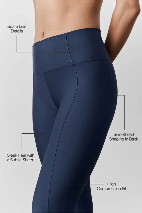 Airlift High-Waist 7/8 Fine Line Legging – Bleu marine