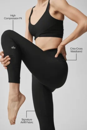 Airlift High-Waist 7/8 Horizon Legging – Noir