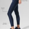 Airlift High-Waist 7/8 Line Up Legging - Bleu marine