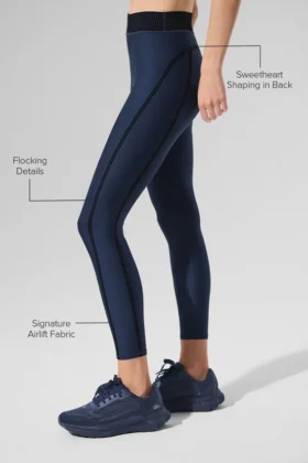 Airlift High-Waist 7/8 Line Up Legging – Bleu marine