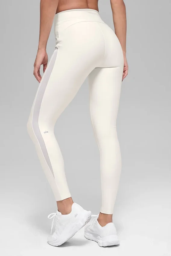 Airlift High-Waist Mesh Infatuation Legging – Ivoire