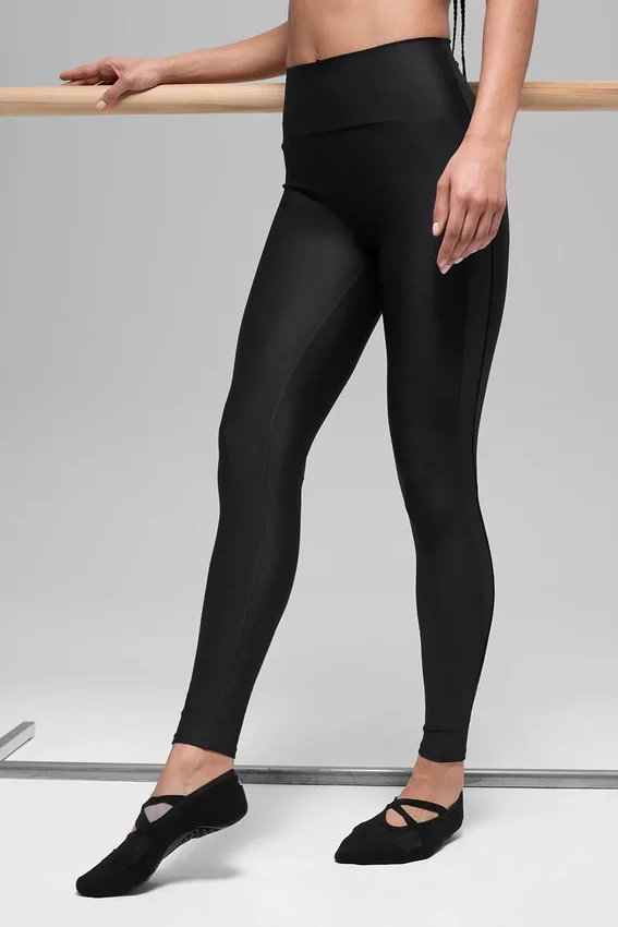 Airlift High-Waist Mesh Infatuation Legging - Noir