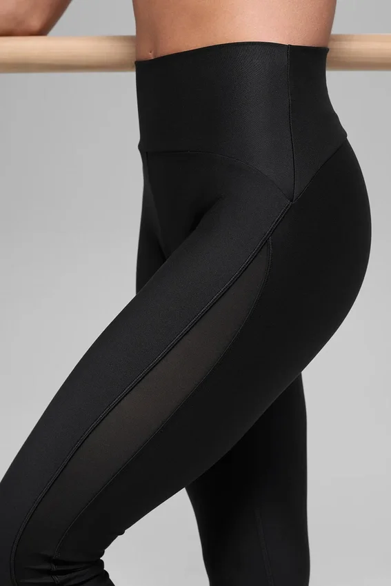 Airlift High-Waist Mesh Infatuation Legging - Noir