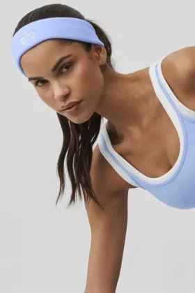 Bandeau Glow (lot de 2) - Bleu Provence clair/Blanc