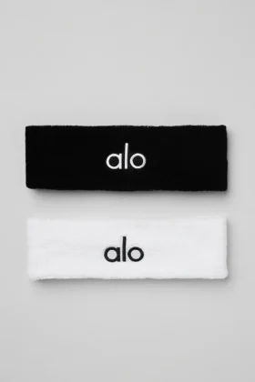 Bandeau Glow (lot de 2) - Noir/Blanc