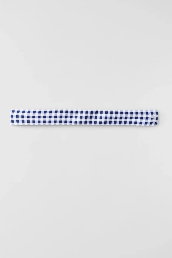 Bandeaux Gingham Airlift So Smooth - Vichy bleu marine