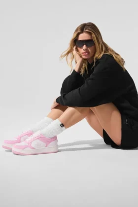 Baskets Alo Recovery Mode - Rose/Blanc