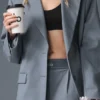 Blazer First-Class - Gris acier
