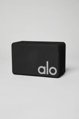Bloc de yoga Uplifting – Noir/Argent