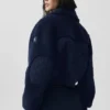 Blouson aviateur Sherpa Edge - Bleu marine