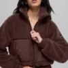 Blouson aviateur Sherpa Edge - Brownstone