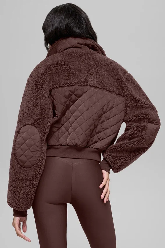 Blouson aviateur Sherpa Edge - Brownstone