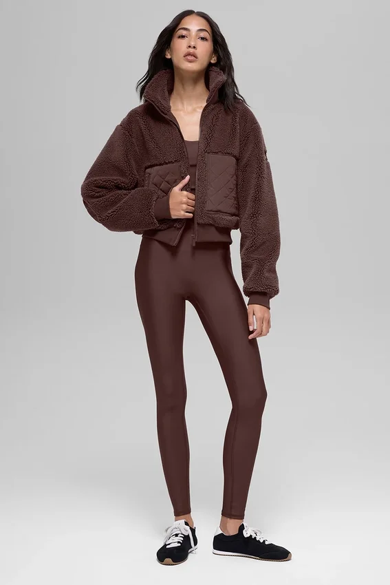 Blouson aviateur Sherpa Edge - Brownstone