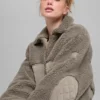 Blouson aviateur Sherpa Edge - Cacao clair