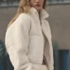 Blouson aviateur Sherpa Edge - Ivoire