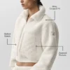 Blouson aviateur Sherpa Edge - Ivoire