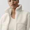 Blouson aviateur Sherpa Edge - Ivoire