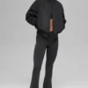 Blouson aviateur Urbanite en fausse fourrure - Noir/Ivoire