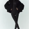Bomber Fireside en sherpa - Noir