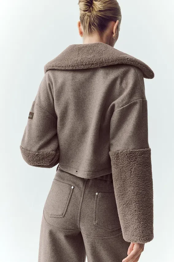 Bomber Nightfall en laine mélangée - Alpine Cocoa Heather