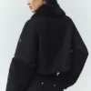 Bomber Nightfall en mélange de laine - Noir