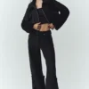 Bomber Nightfall en mélange de laine - Noir