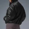 Bomber Premier en simili cuir - Noir
