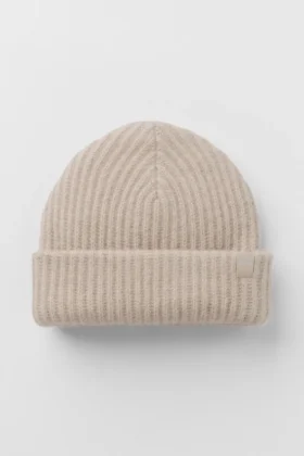 Bonnet en cachemire Courchevel – Avoine chiné