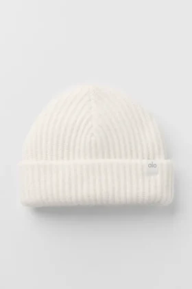 Bonnet en cachemire Courchevel – Ivoire