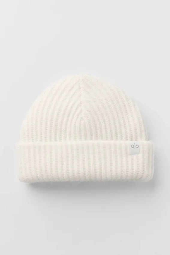 Bonnet en cachemire Courchevel - Ivoire