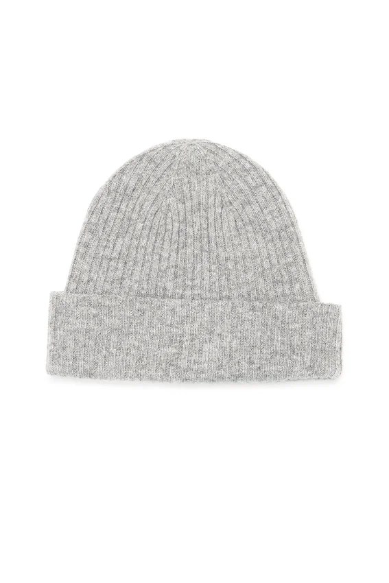 Bonnet en cachemire - Gris tourterelle chiné